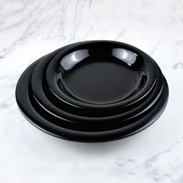 Golden Dragon Horeka Hitam Piring Lontong 6" (P6206) SET 48 PCS