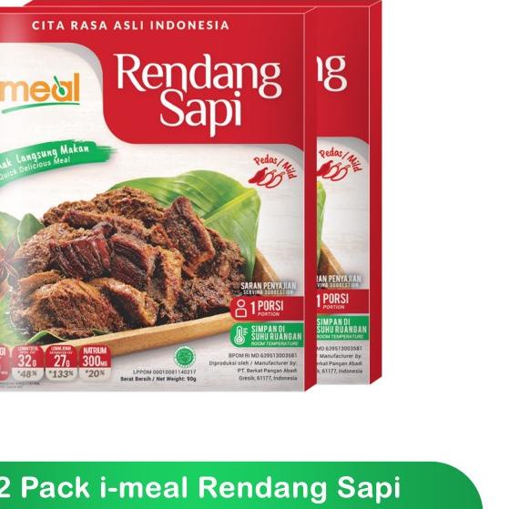

✭ I-Meal Rendang Sapi 2pcs ✶
