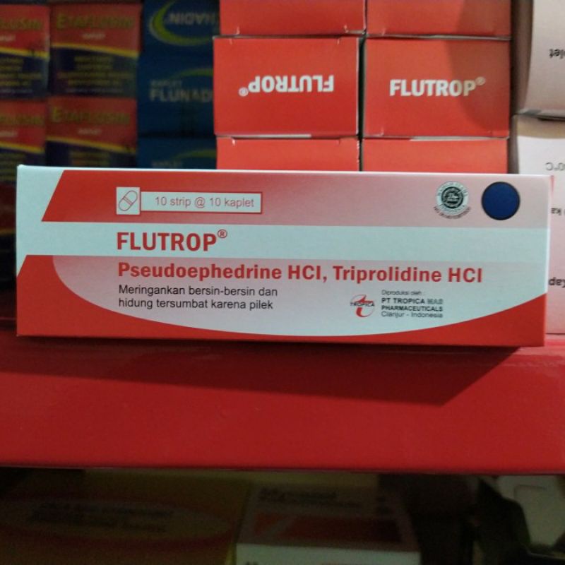 FLUTROP TABLET BOX ISI 100 / PSEUDEOPHEDRINE HCL
