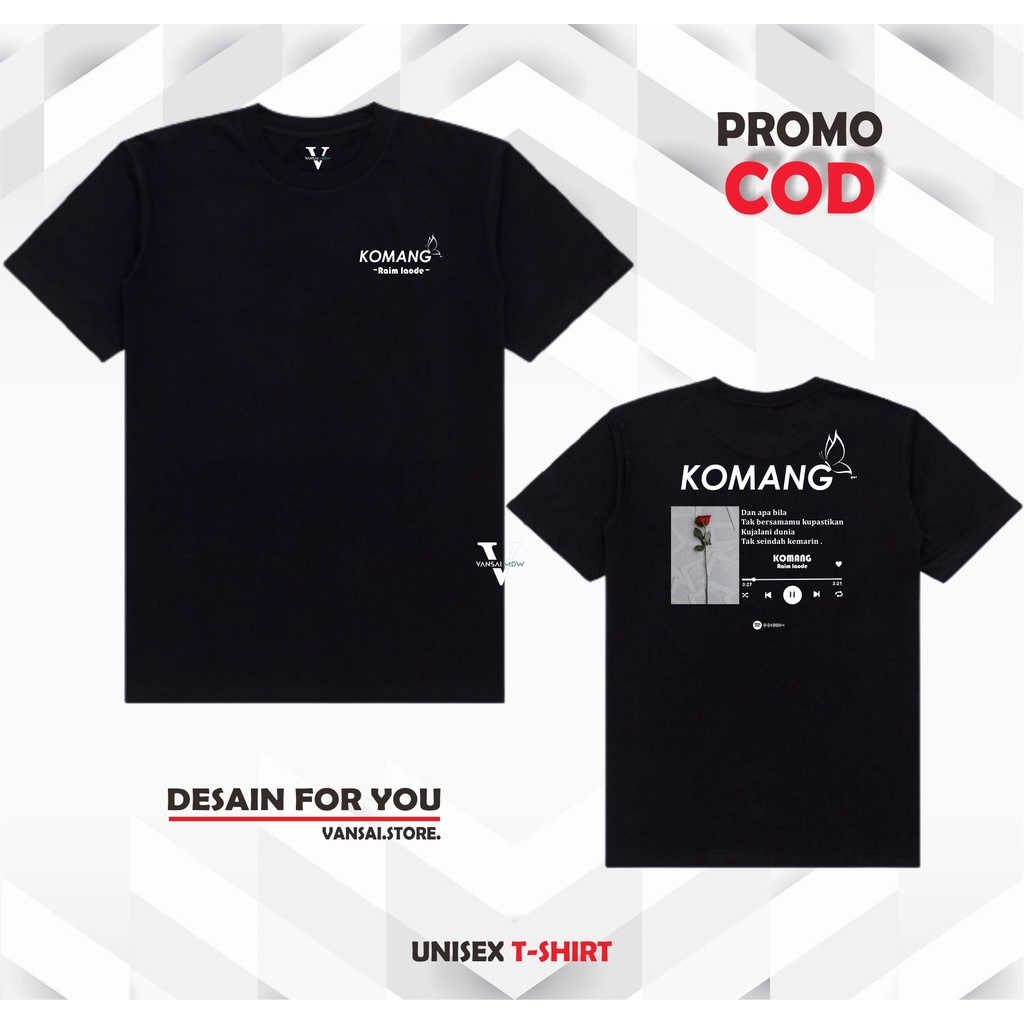 KAOS DISTRO PRIA/KAOS DISTRO KOMANG 100% CATTON PREMIUM