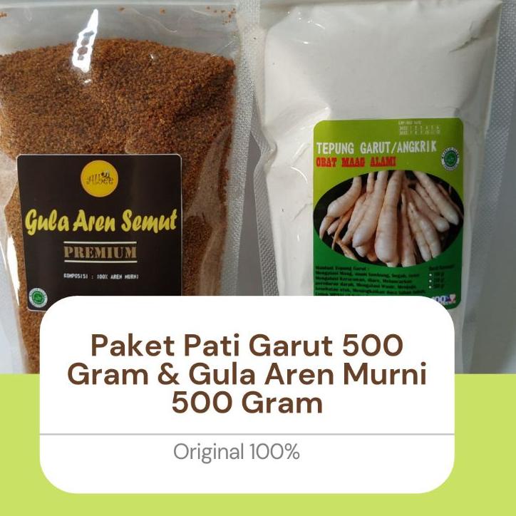 

✾ PAKET TEPUNG GARUT DAN GULA AREN GRAM ♠