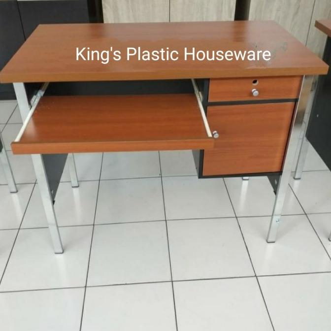 Meja Komputer Minimalis Kaki Besi Stainless Tebal Mc 551 Meja Kantor