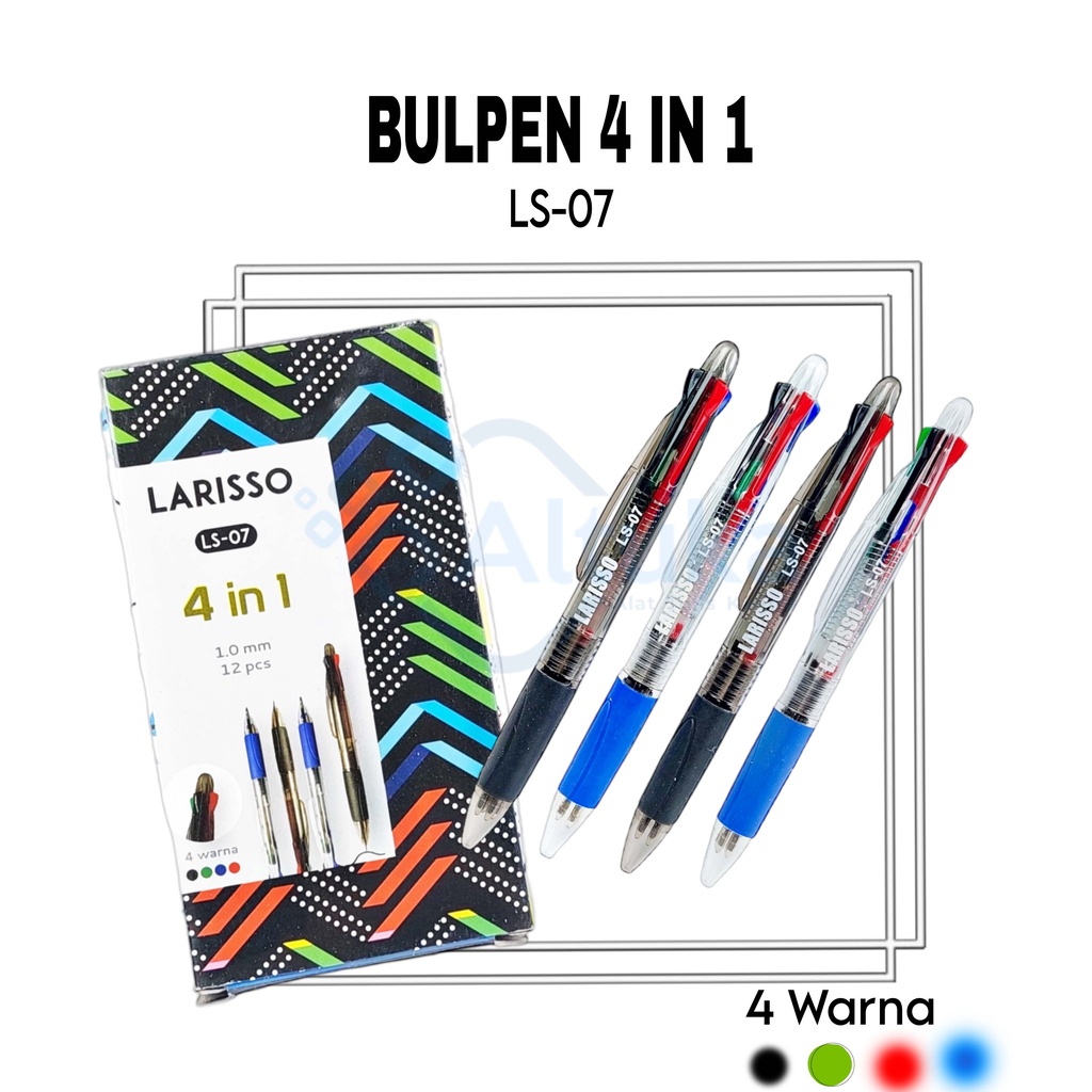 

Bulpen / Pen / Ballpoin 4 warna Hitam Biru Merah Hijau