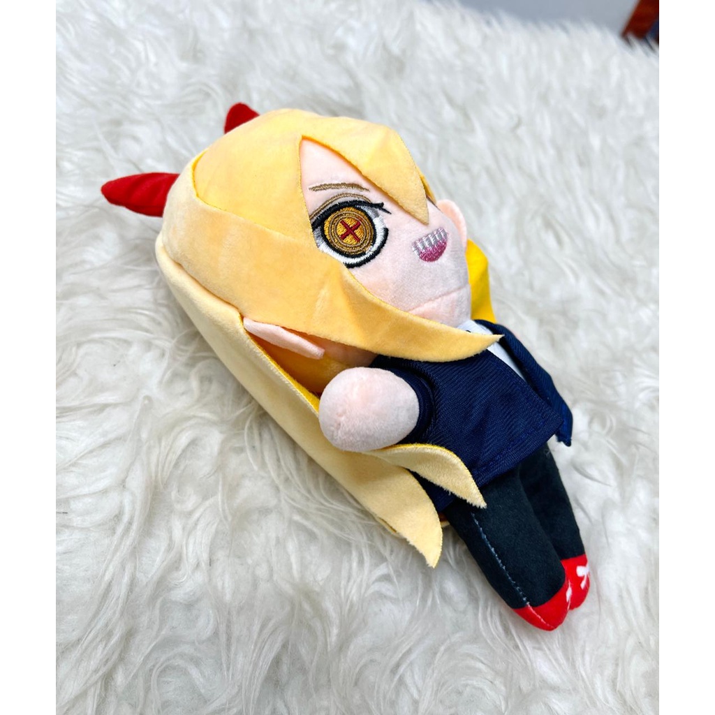 Boneka Power Chainsawman Anime Cermin dan Hiasan Mobil