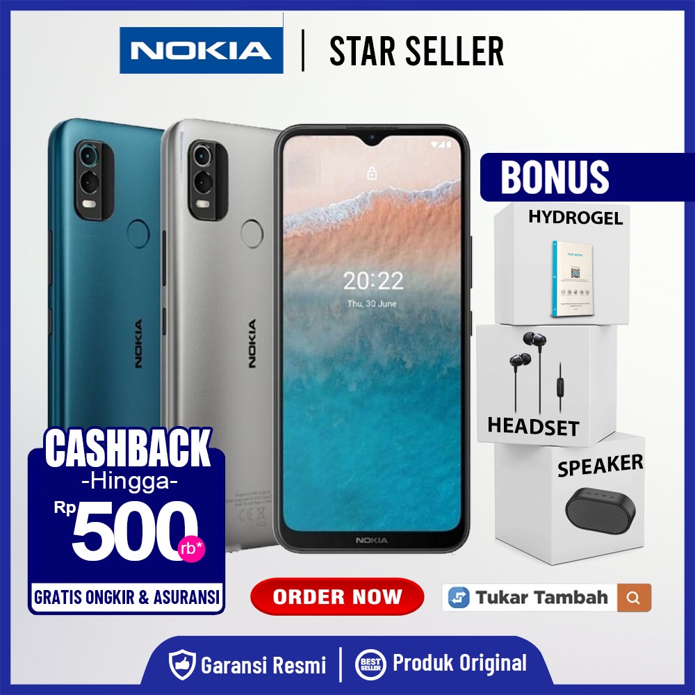 Nokia C21+ Plus 3/32GB Garansi Resmi Nokia C 21+ Plus 3 GB 32 GB