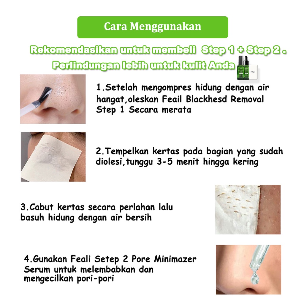 【Baru】ALLPHV Step1 penghilang komedo hidung /Ampuh Peel Off Masker pengangkat komedo Blackhead Mask