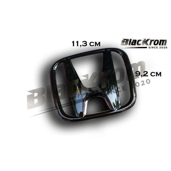 LOGO EMBLEM BLACK CHROME DEPAN HONDA JAZZ GE8