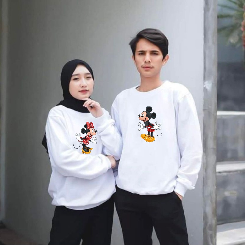 baju lengan panjang COUPLE M&amp;M / kaos distro trendy keren dan kekinian