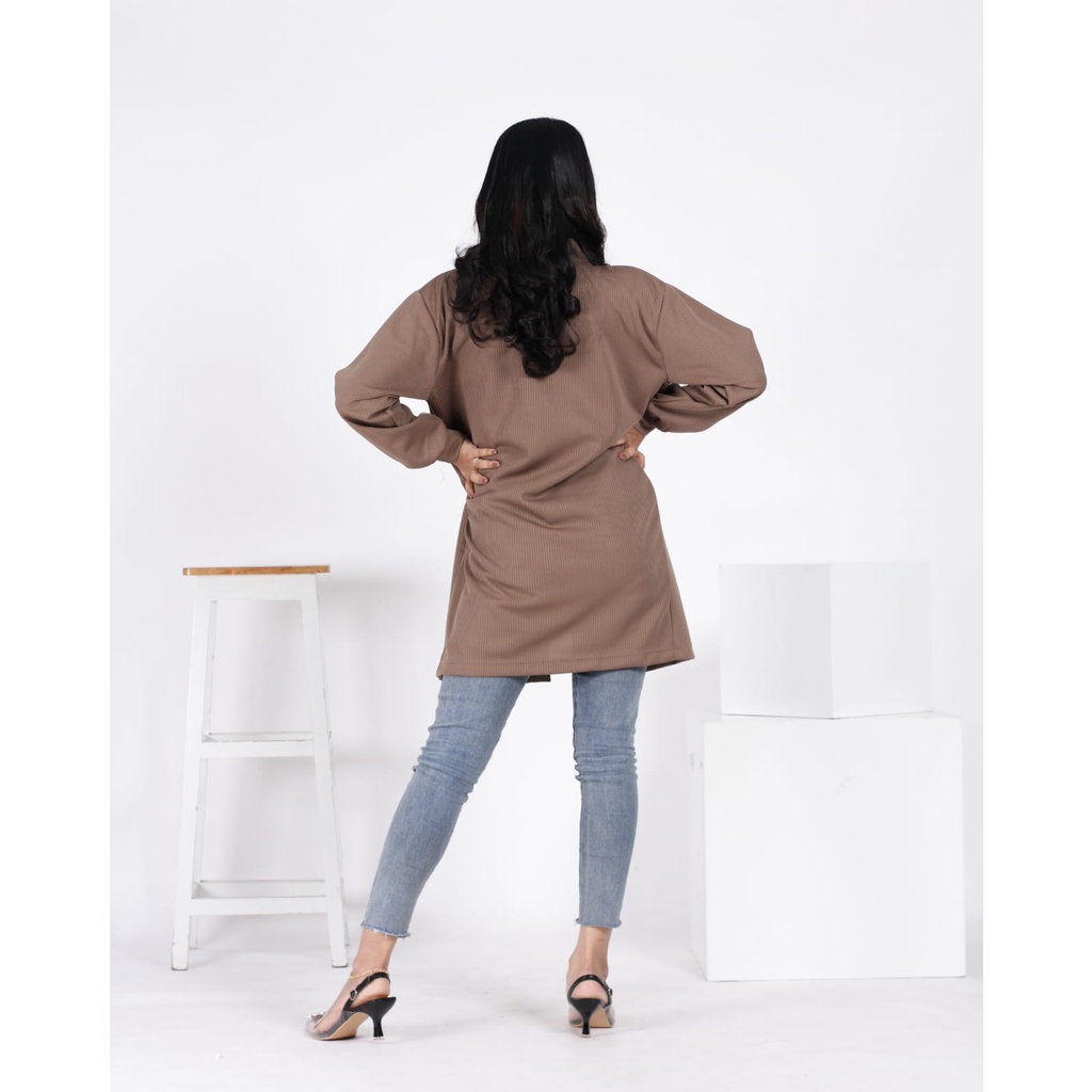 Erry Long Cardigan Knit Wanita Kardigan Knit Premium By Dailyofprincess