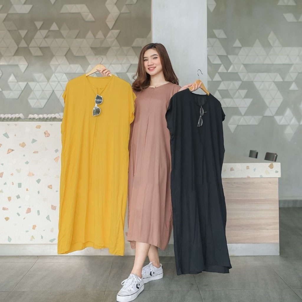 Daster Busui Longdress Panjang Jumbo Bahan Rayon Ds11