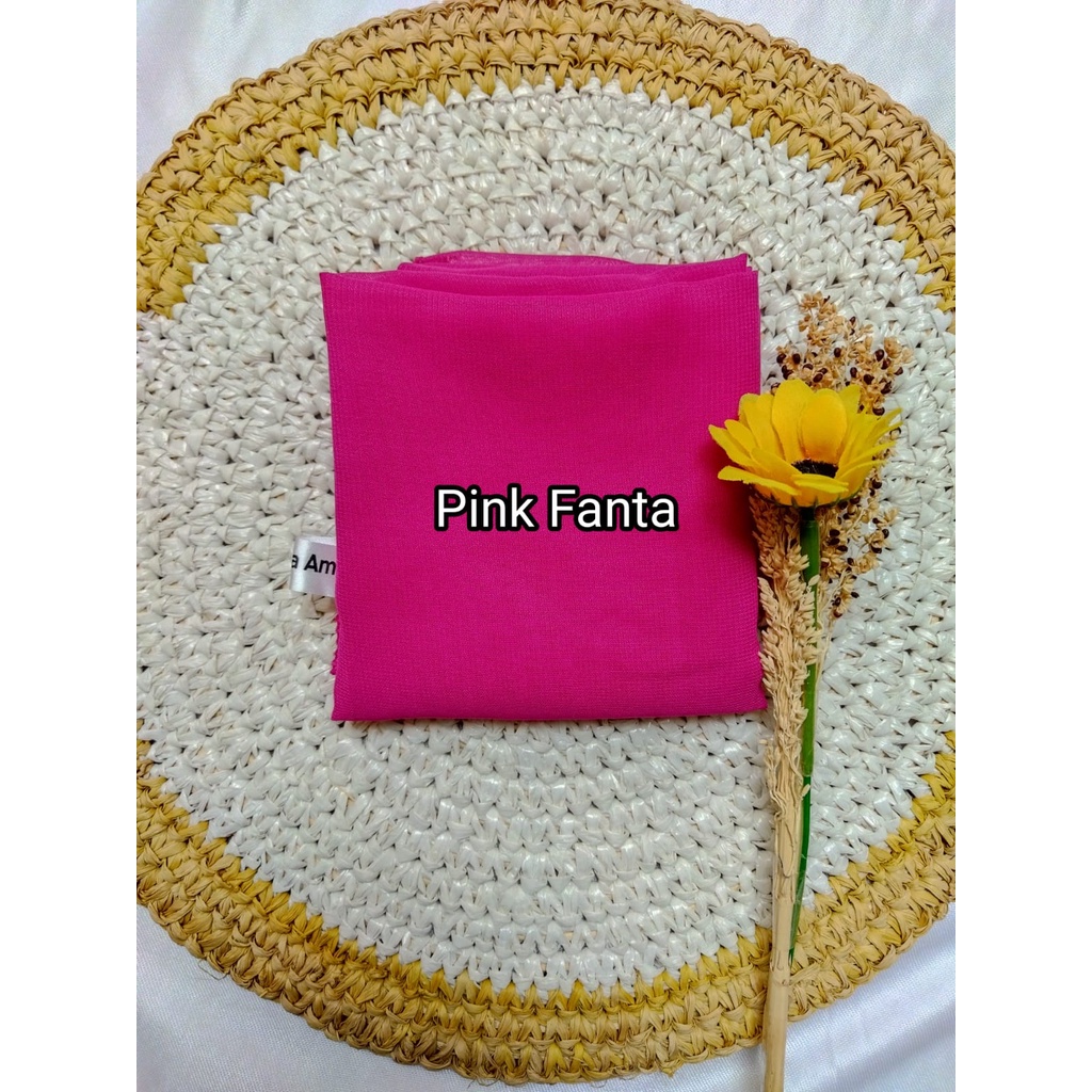 Jilbab / Hijab Bella Square Pollycotton - Kerudung Segi Empat murah pink fanta