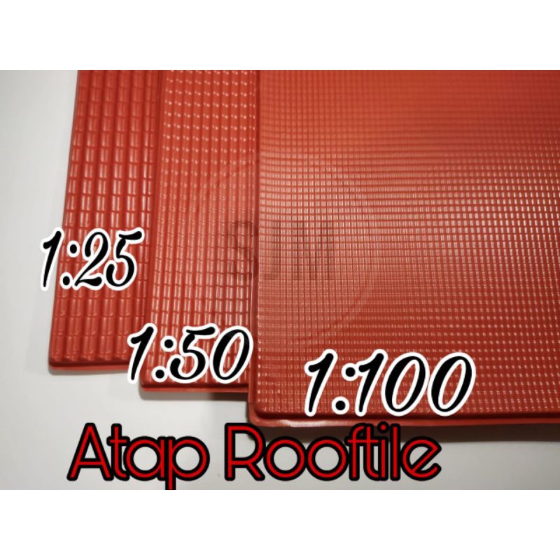 Bahan maket miniatur atap genteng