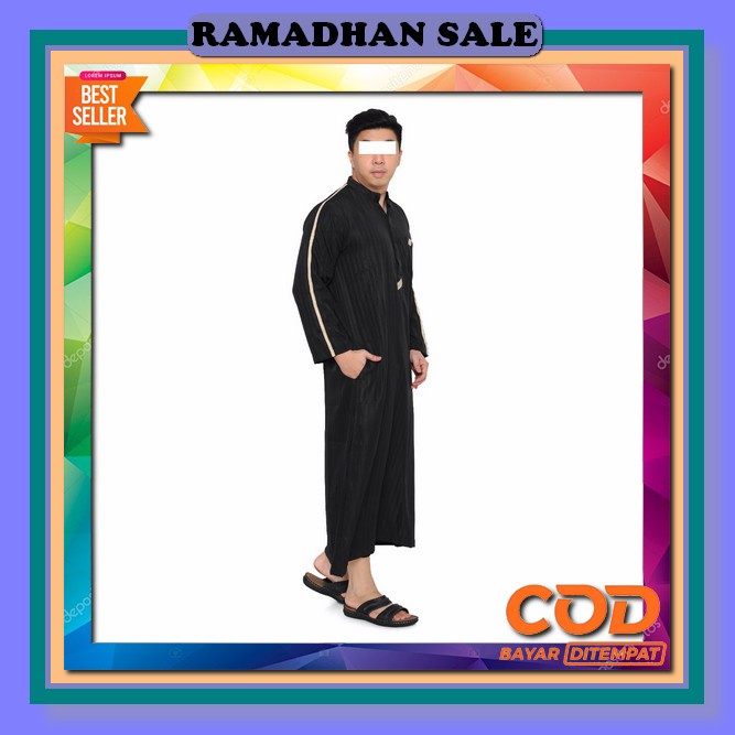 Setelan Koko Dewasa - Baju Koko Pria - Kurta Pakistan - Gamis Setelan Lengan Panjang Polos Baju Gami