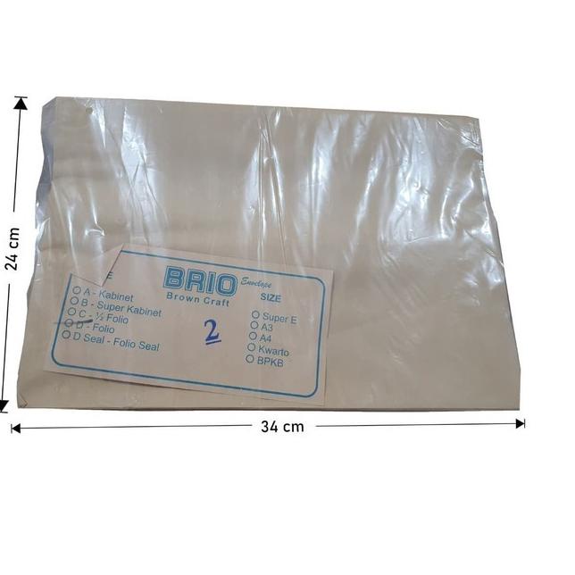 

12.12 BIG SALE FASION Amplop Coklat Ukuran Folio 1 Pack Isi 100 Lembar gas !!