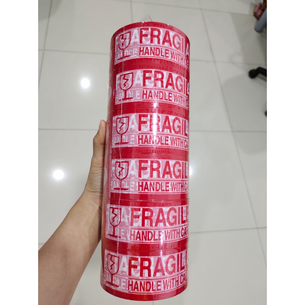

Lakban Fragile 48mm*100 Yard Hoki Tape