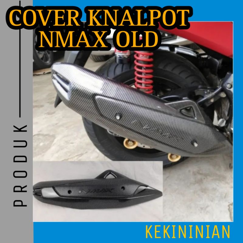 Cover Tutup Tameng Knalpot Nmax 155 Old 2015 - 2019 Carbon Nemo Zoro