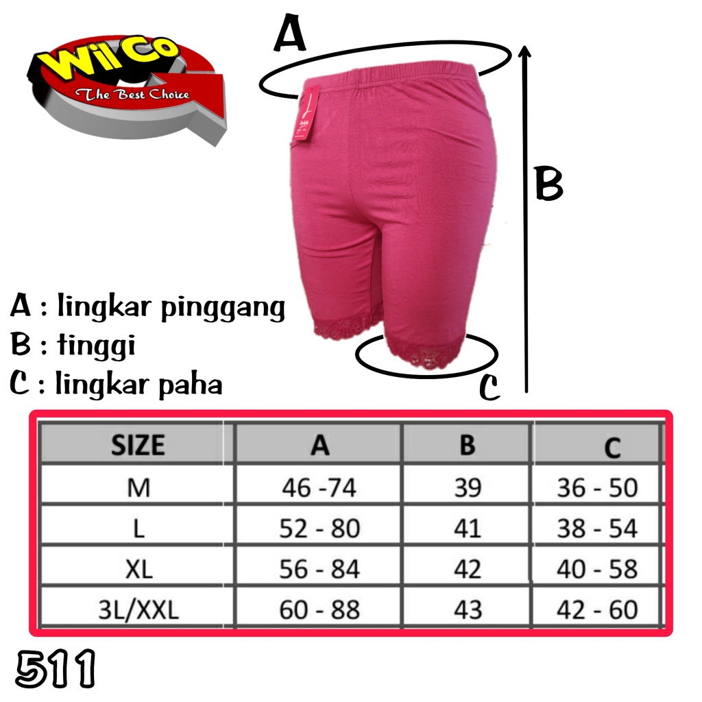 K511 - (Harga Per 1 Potong) SHORTPANTS CELANA DALAM STRETCH PENDEK LYDYLY DEWASA SIZE M - XXL