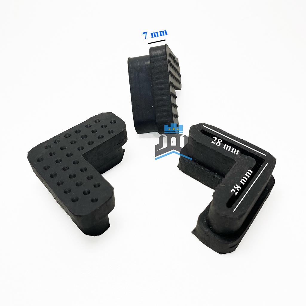 Karet Kaki Rak Besi Siku 3x3