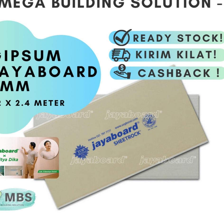 ☺ Gypsum Jayaboard mm + Papan Gipsum Jaya 9 dan 12mm Partisi Plafon ❇