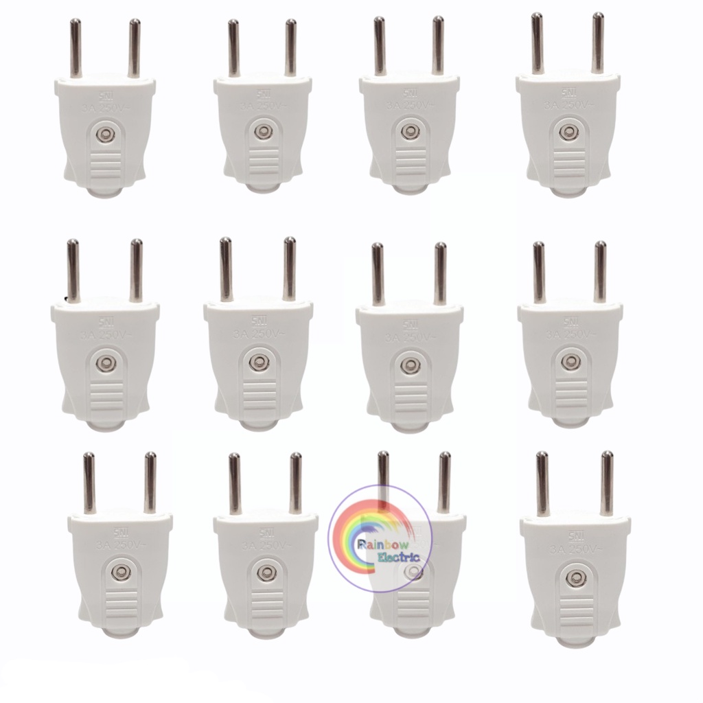 Paket 12 Pcs OKKA Steker Gepeng / Steker Mini