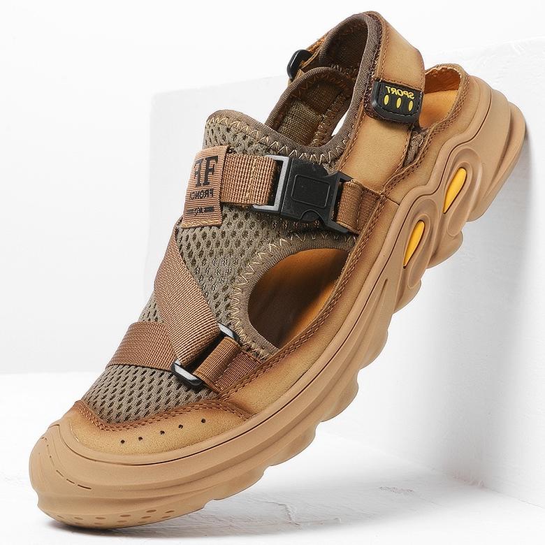 Cod Import Sandal Gunung Sendal Pria Hiking Mendaki Sepatu Kulit Asli Touring Olahraga Keren Outdoor Original 133 Promo Best Seller