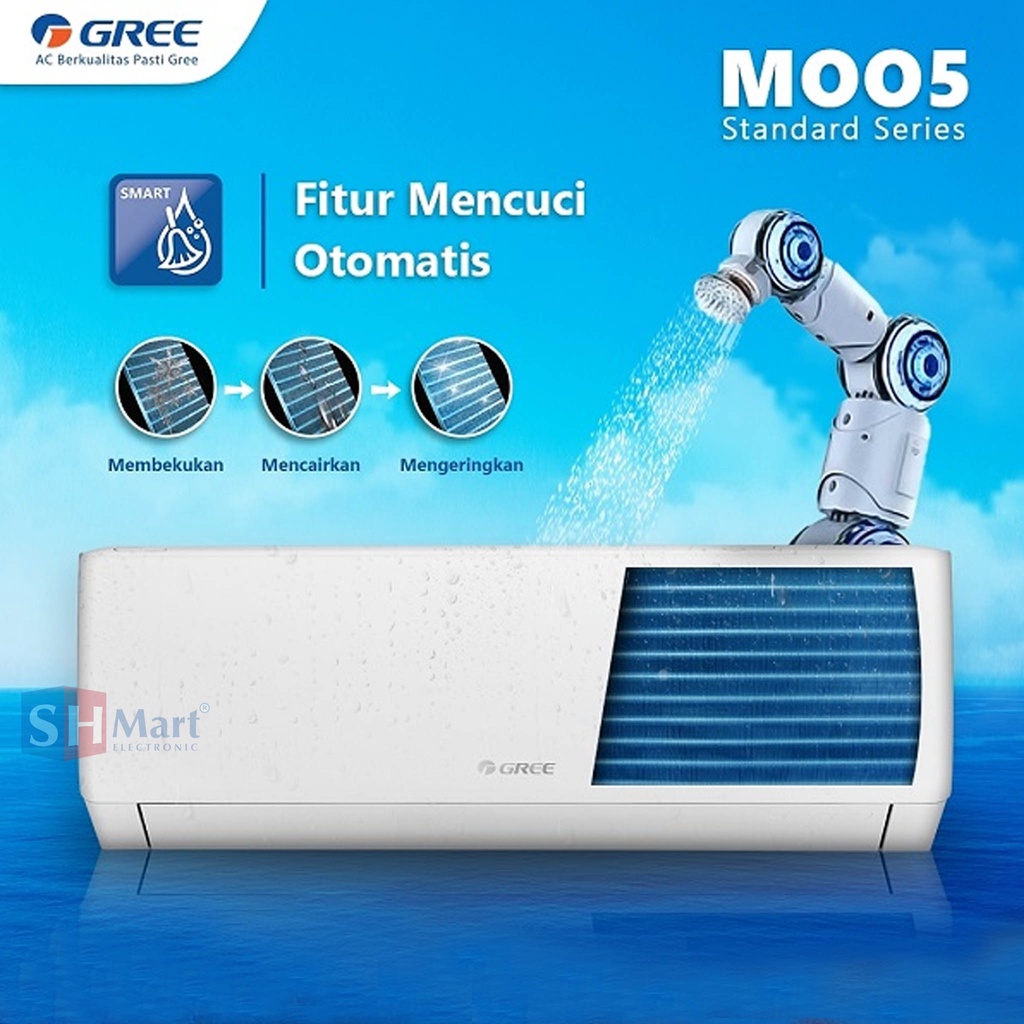 AC GREE 2,5  PK GWC-24MOO5S STANDARD R32 UNIT ONLY GARANSI RESMI (MEDAN)