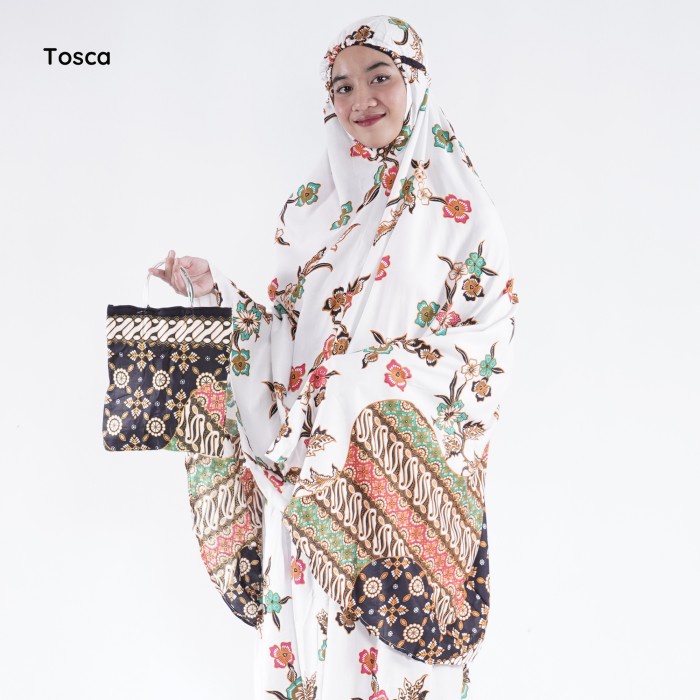 MUKENA BALI CINDAI BATIK ARNIA TERBARU / MUKENA RAYON / MUKENA JUMBO