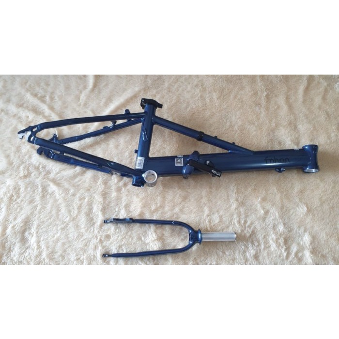 Frame fork + Hp Fnhon Monsoon Biru Discbrake disc brake Not Ubrike