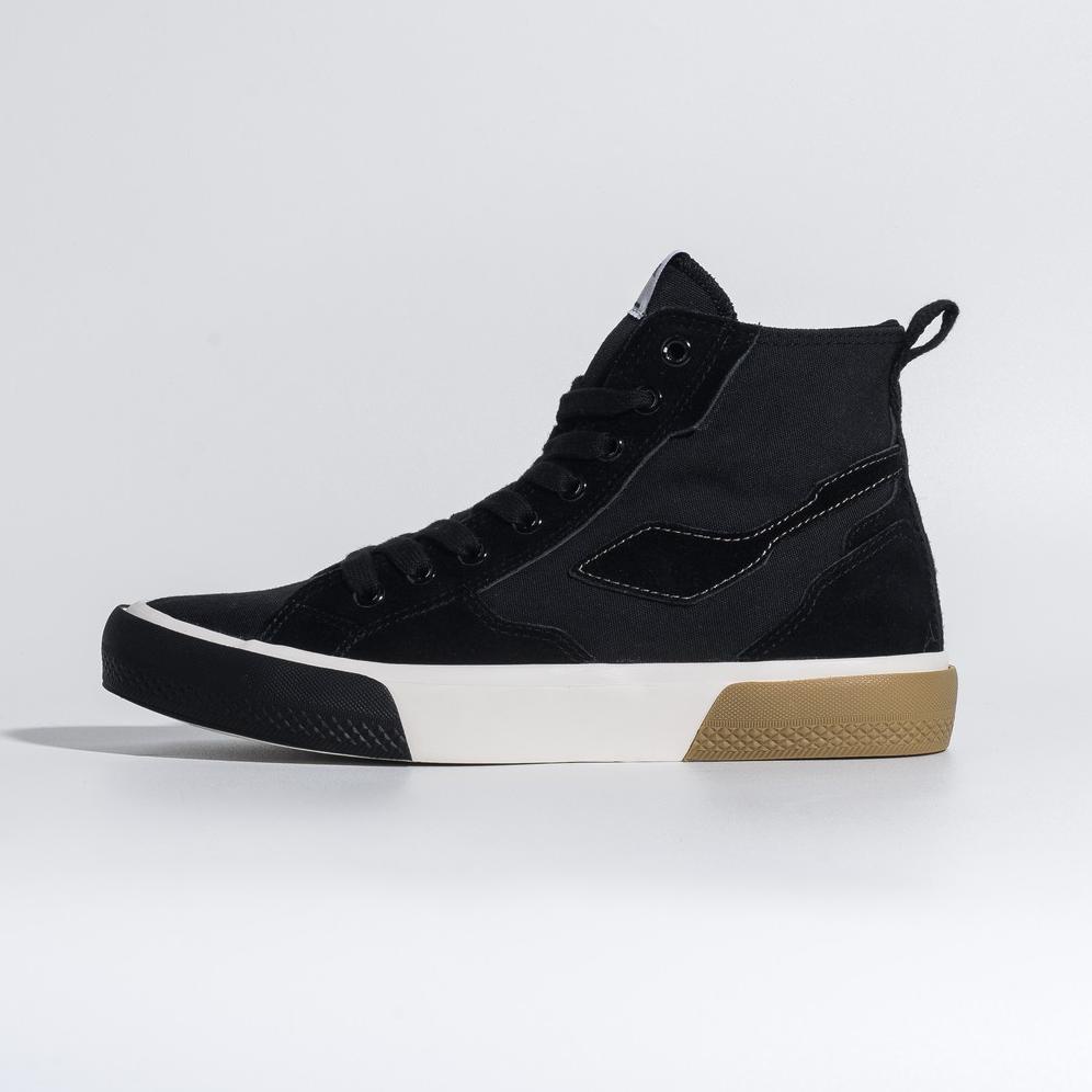 Heiden Heritage [Hrtg] -Vendage Vs Hi - Black Drift Sneakers Vulcanized | Sneakers | Sepatu Pria Qil