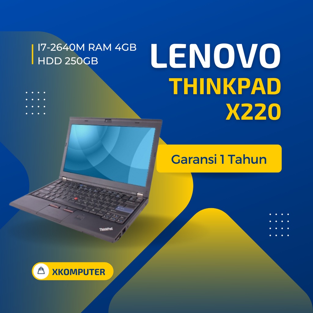 LAPTOP LENOVO THINKPAD X220 i7-2640M