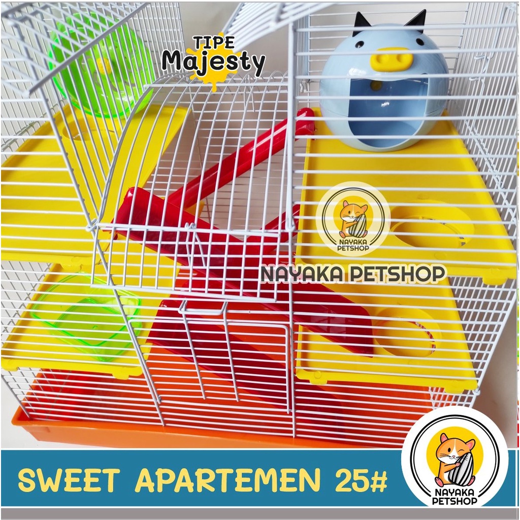 Sweet Apartemen Kandang Hamster Besar Tingkat 3 Lantai Murah