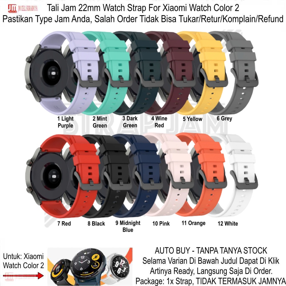 T2P Strap 22mm Untuk Xiaomi Watch Color 2 - Tali Jam Tangan Pin Quick Release