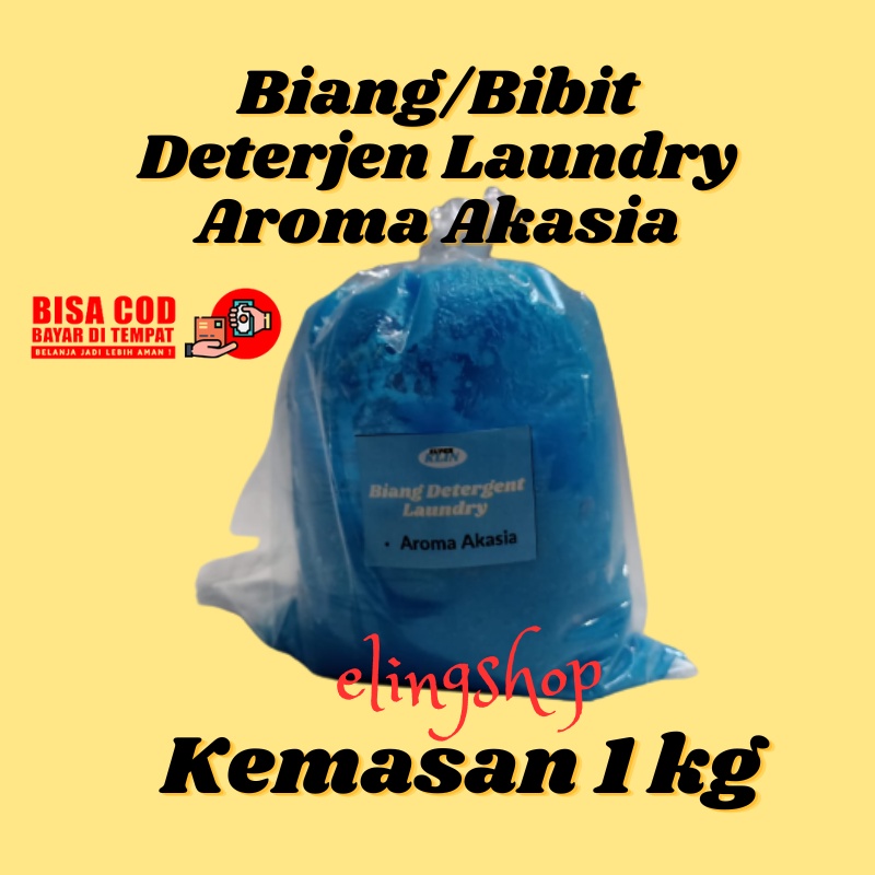 Biang Bibit Sabun Deterjen Detergen Detergent Cair Laundry Pakaian Aroma Akasia Kemasan 1 kg