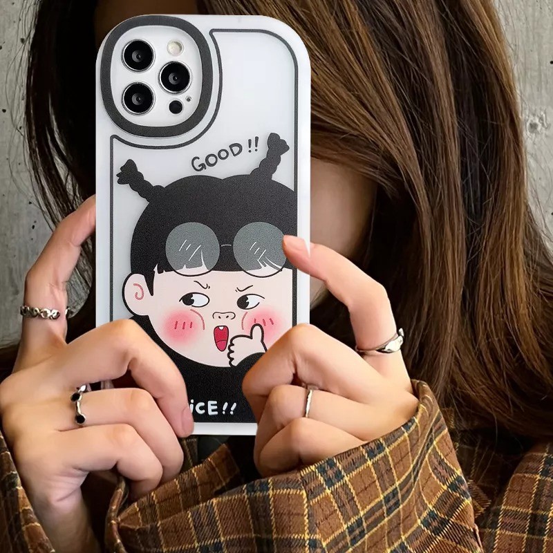 Case iPhone X XS 7 Plus 8 Plus X Casing Good Nice Little Boy And Girl Silicon Transparant Premium