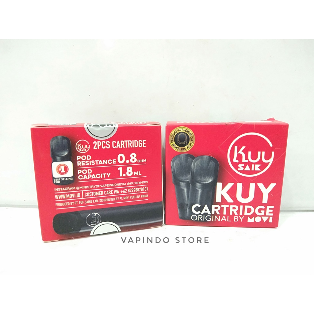 CARTRIDGE KUY SAIK V3 CATRIDGE REPLACEMENT BY MOVI - 0.8OHM