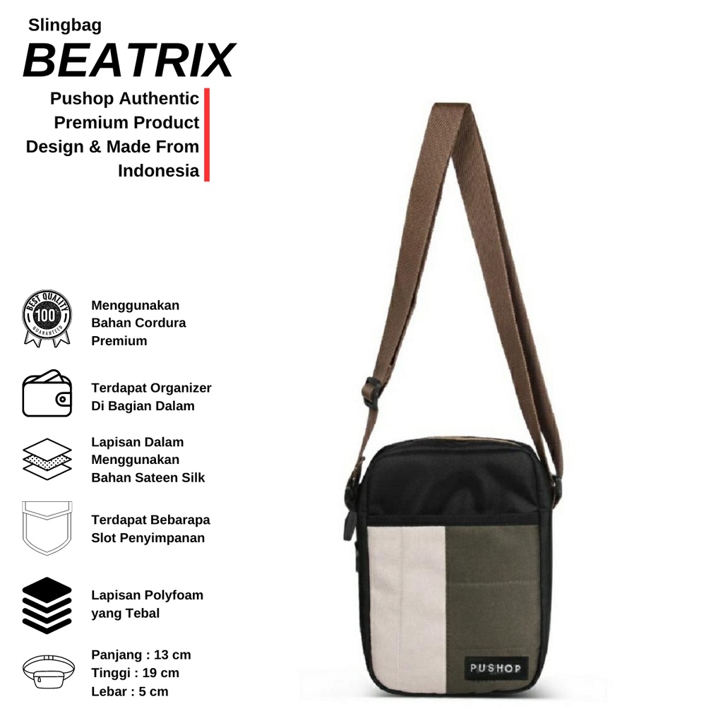 Tas Selempang Slingbag Beatrix Pushop Authentic