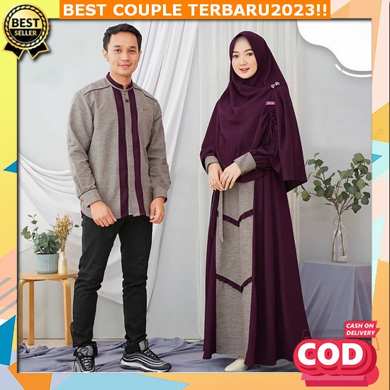 Baju Lebaran 2023 Couple Keluarga Muslim Pasangan Suami Istri Dan Anak Sarimbit Set Family Marina Ra