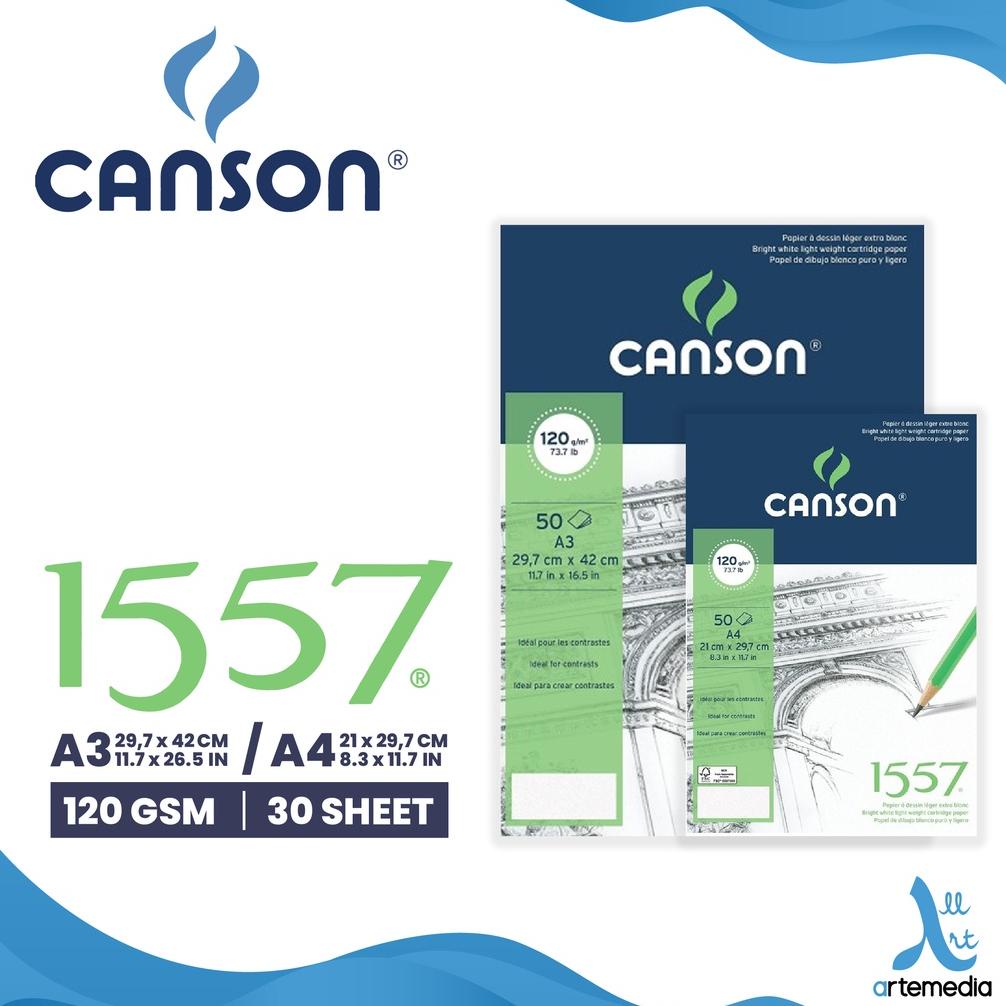 

Kertas Gambar Canson 1557 Extra White Gramatur 120gsm