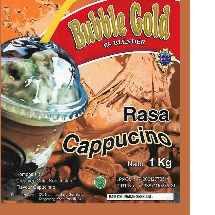 

12.12 KEMASAN 1KG BUBBLE GOLD CAPPUCINO | SERBUK MINUMAN RASA CAPUCINO 1KILO !