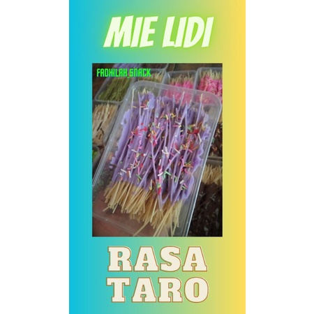 

mie lidi viral mie lidi lumer rasa taro
