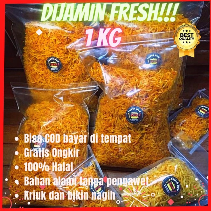 

Terlaris ✨ -Camilan Cemilan Lauk Keripik Kering Kentang Mustofa 1kg Kentang Balado - pds manis 1/2kg- 2.2.23