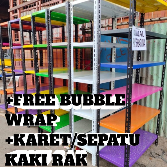 Rak Besi Siku Lubang 5 susun Terima Pesanan