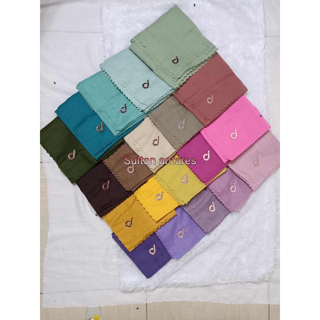 Hijab Voal Denai Segi Empat Polos termurah ukuran standar