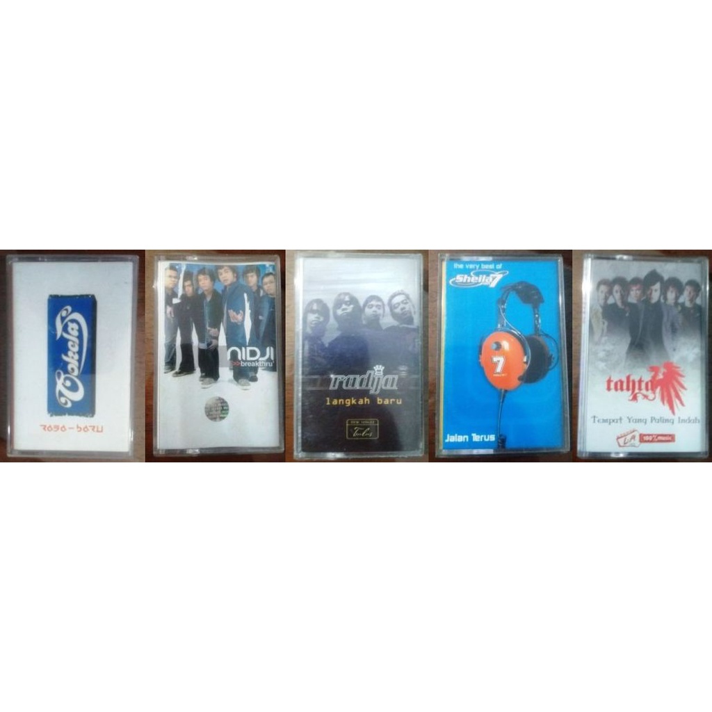 Kaset Tape Band Coklat , Radja , Sheila on 7 , Nidji , Tahta