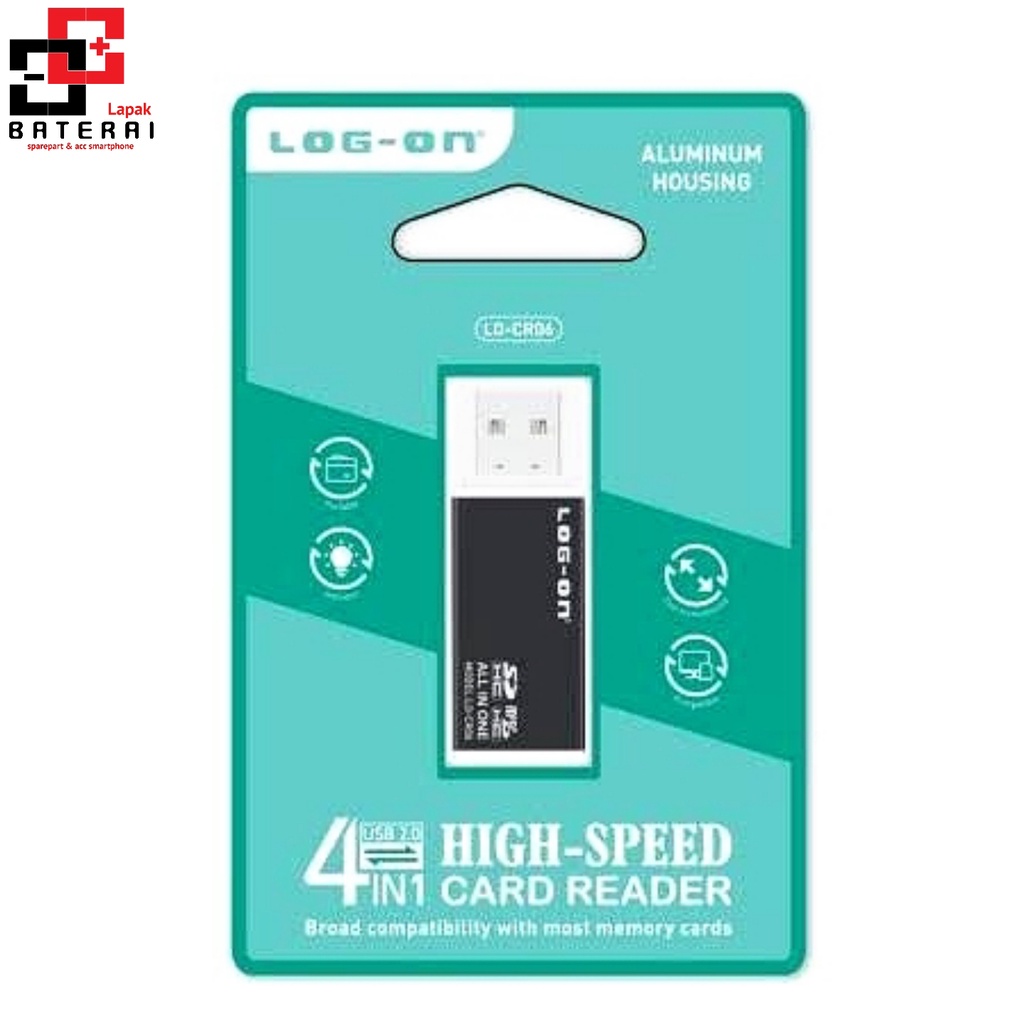 LOG - ON CR06 Card Reader 4 in 1 | Carider | Memory Reader