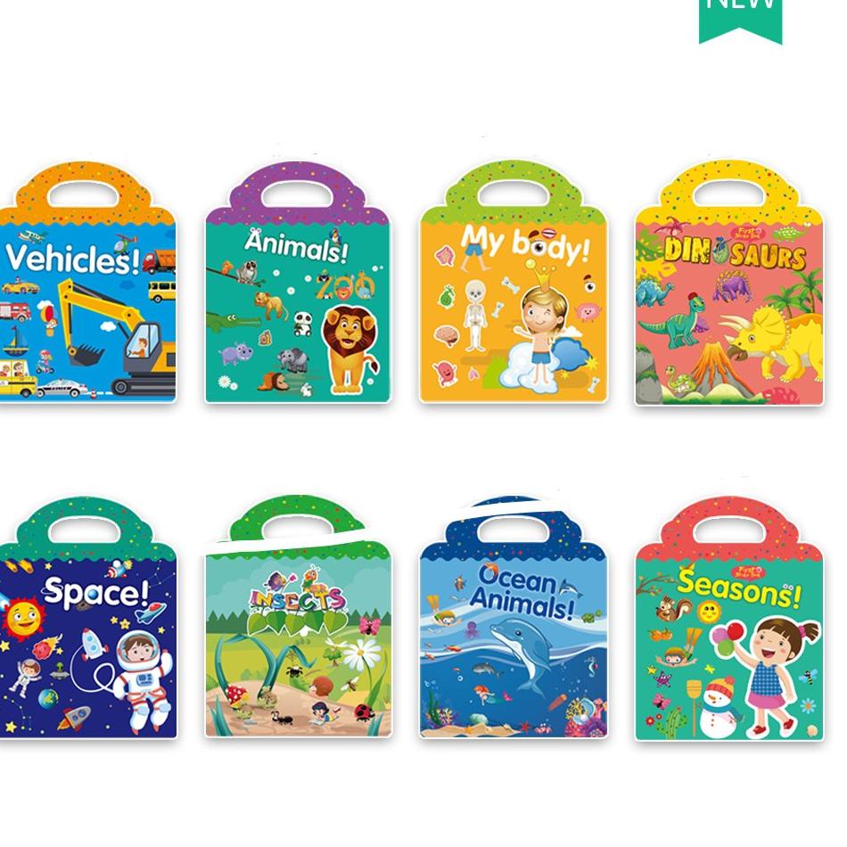 

Terbaik sticker book reuseable buku sticker anak bisa ditempel berulang kali buku keterampilan kreativitas anak !!