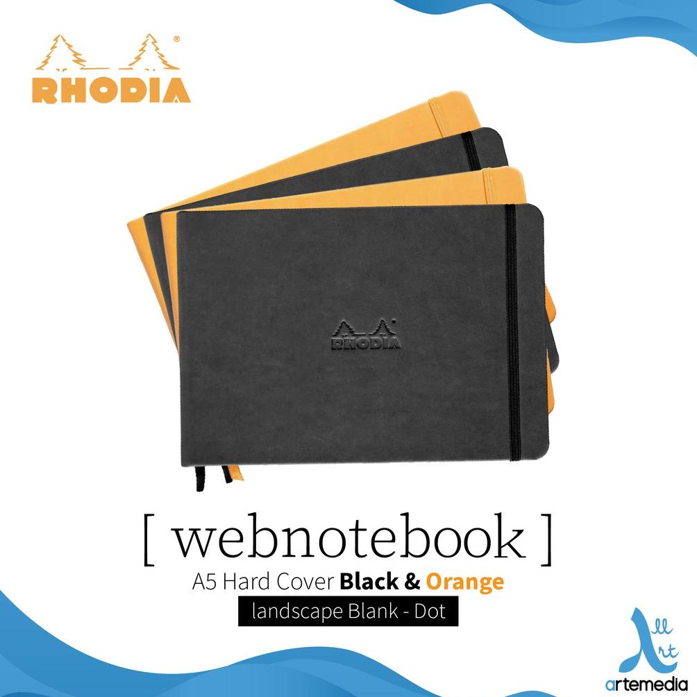

Buku Catatan Rhodia Webnotebook A5 Landscape Hard Cover Notebook