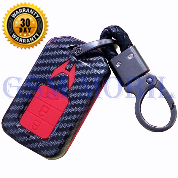 Case Carbon Smartkey Cover Key Kunci Honda CRV Civic 3 Tombol - 7102