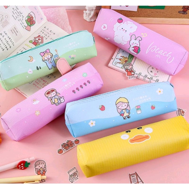 tempat pensil/kotak pensil motif lucu murah