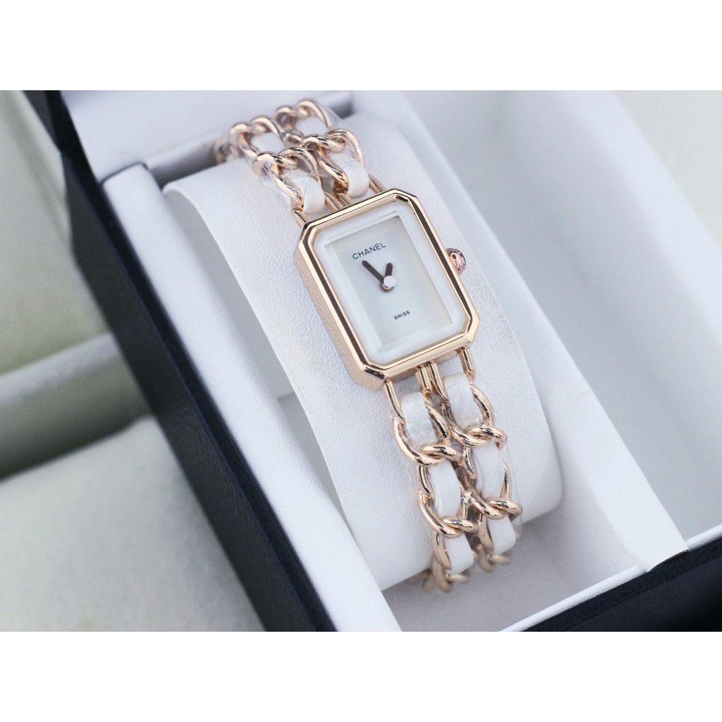 BEST SELLER JAM TANGAN WANITA CH ANALOG J45 TALI RANTAI BODY KOTAK DM 2.6CM FREE BOX &amp; BATERAI || JAM TANGAN FASHION WANITA JAM TANGAN CEWEK MURAH